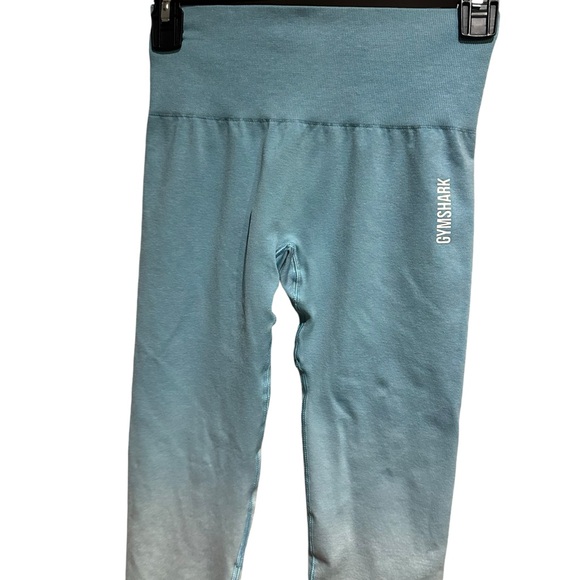Gymshark Womens Seamless Leggings Ombré Blue Compression Activewear Size Small - Picture 11 of 12